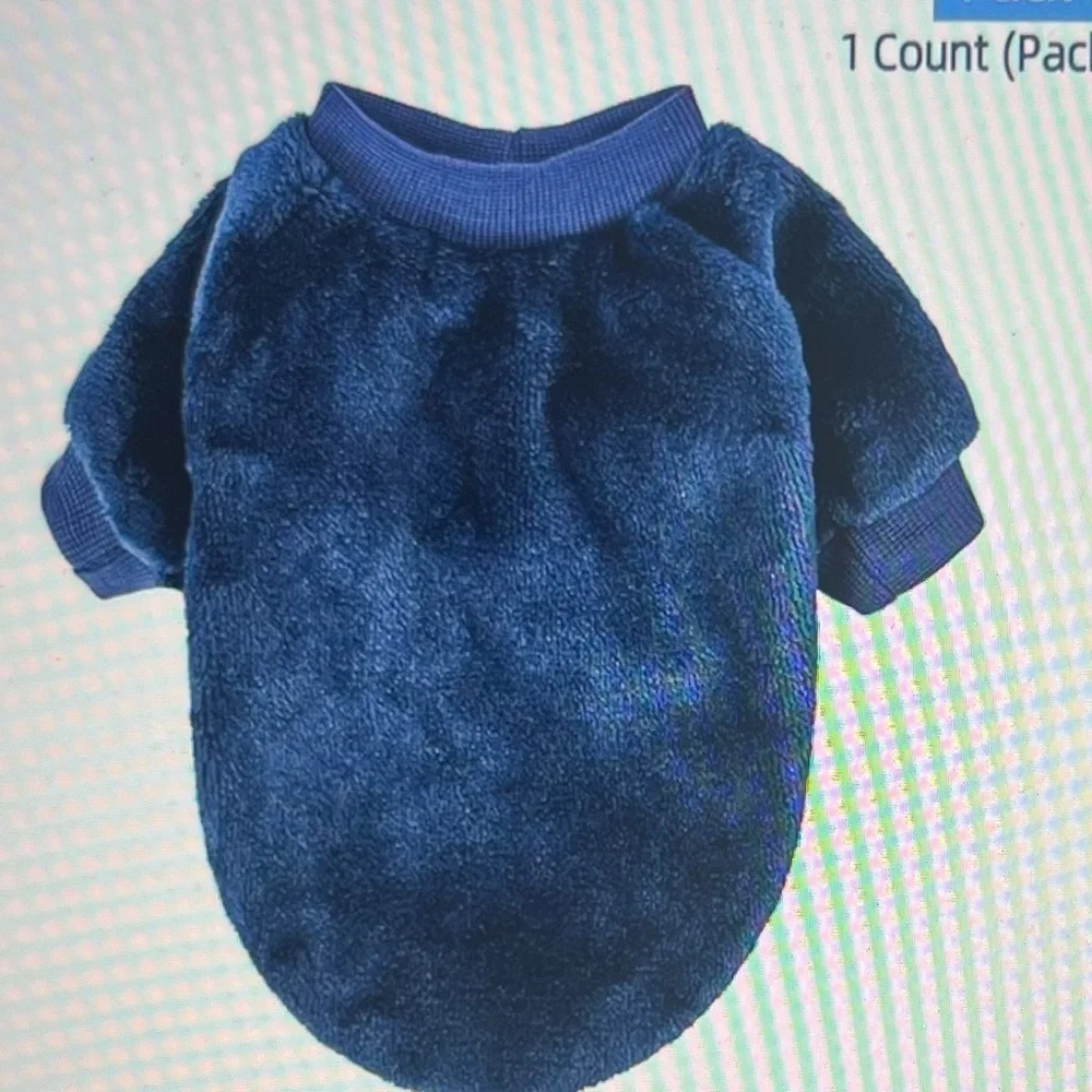 NWOT Dog Sweater 2-Pack | Soft & Warm Pet Jackets (Blue & Gray)